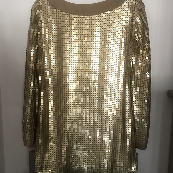 Michael Kors gold sequins tunic. Great for parties! - Picture 3 of 7